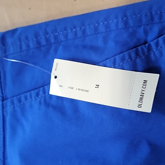 Old Navy Size 14 Royal Blue Chino Shorts, NEW with Tag - Picture 11 of 11